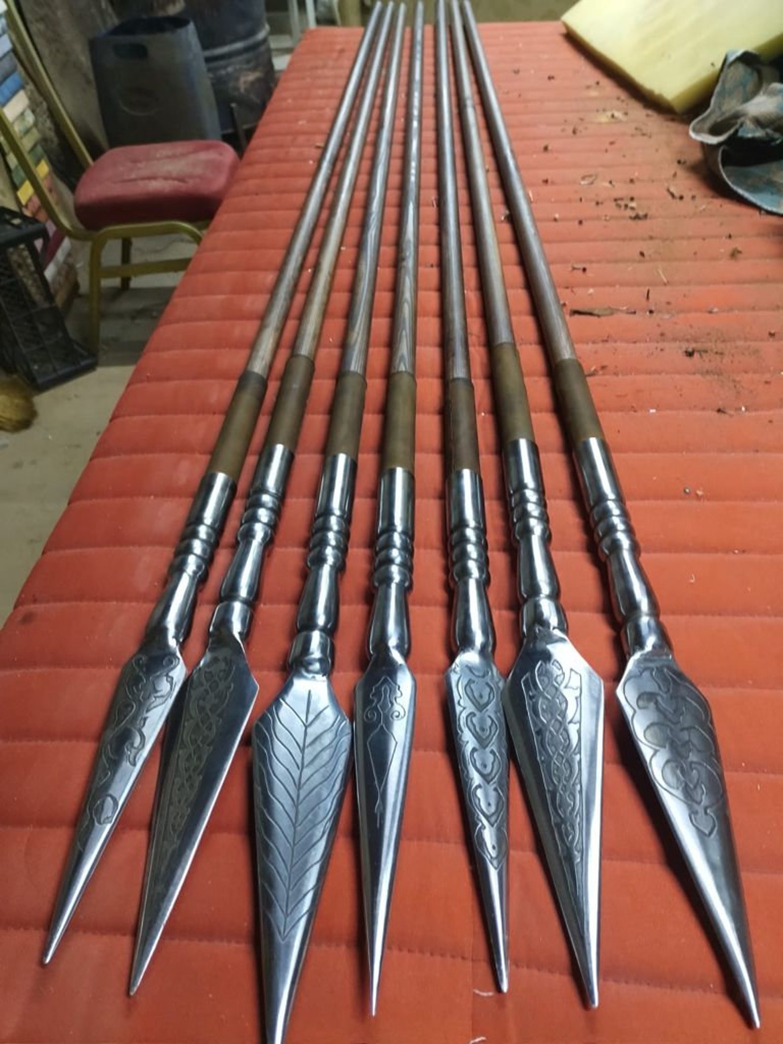 Hand Forged Spear Ottoman Style - Etsy UK