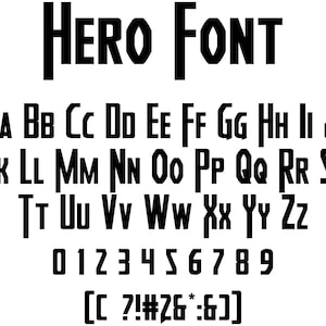 Held Alphabet, Held Schrift SVG, Kinder Schrift Comic, Schrift Held Buchstaben, für Cricut Silhouette, Cake Toppers, SVG, Instant Download, JPG