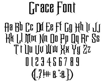 Grace Font, handwritten font, procreate font, cricut font, silhouette font, script font, cute font, JPG SVG AI Ttf Png