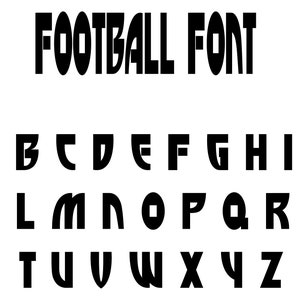 Voetbal trendy alfabet SVG | Voetbal trendy lettertype Svg, voetbal trendy stijl lettertype, College Varsity-lettertype, Svg, Jpg-lettertype, Instant D/L.