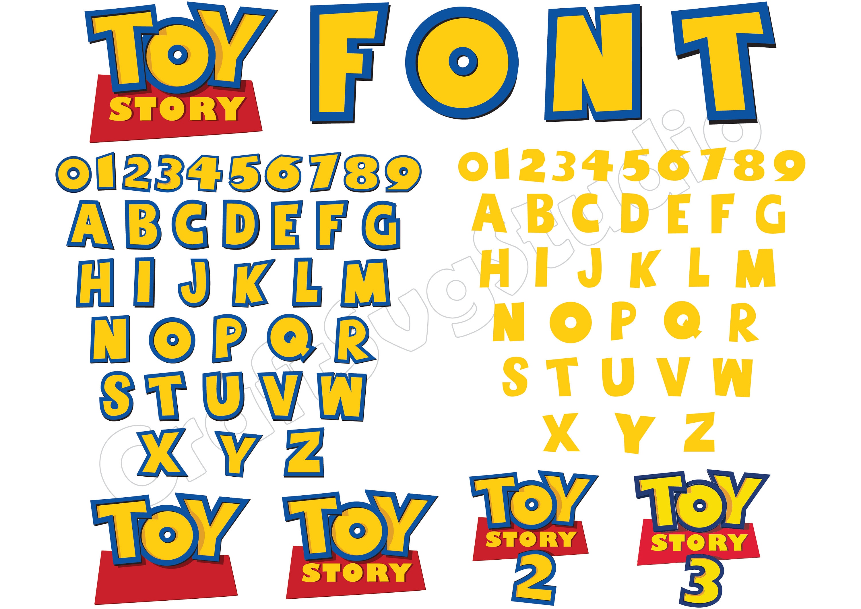 Vaticinador Anciano genéticamente Toy Story FONT SVG Descarga instantánea Toy Story Alphabet - Etsy España