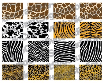 ESTAMPADO ANIMAL SVG, Patrones Svg, Clipart de Estampado Animal, Descarga Instantánea, Descarga Digital, Archivos de Corte de Estampado Animal, Estampado Jirafa Svg, Tigre