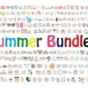Paquete de verano SVG, SVG de verano, paquete SVG, paquete de Svg de playa, descarga digital, verano, citas divertidas de playa Svg, camisa de playa Svg, Svg de playa