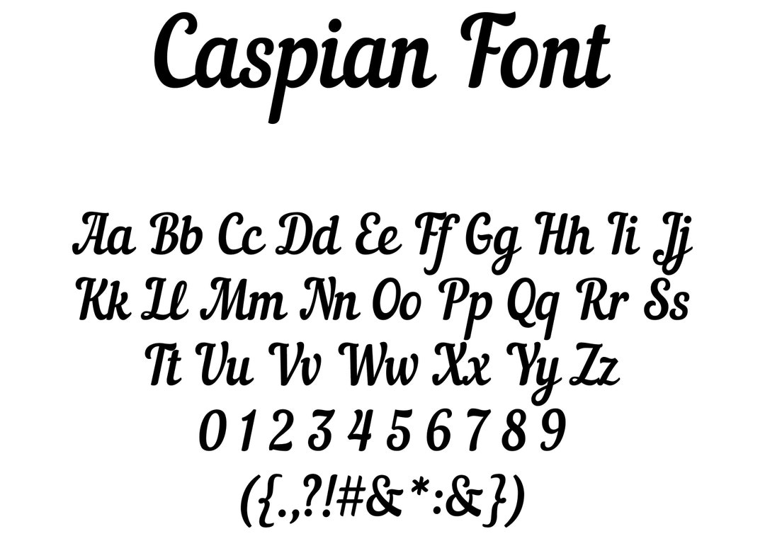 Cass Lettering Caspian Font,script Font,cursive Font,handwritten Font, Calligraphy ...
