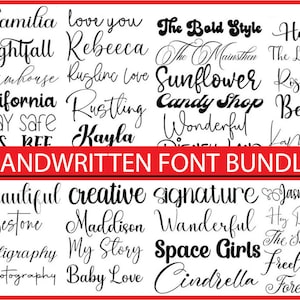 De ultieme 50 lettertypen - lettertypebundel, Cricut, Canva-lettertype, Scriptlettertype, Lettertypen, Digitale lettertypen, Procreate-lettertypen, Crafting, JPG-lettertype, Commercieel