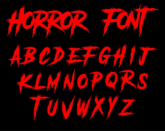 HORROR FONT SVG, Horror Alphabet Svg, Horror Svg, Instant Download, Blood  Font Svg, Horror Cricut, Font Svg, Digital Download, Alphabet Svg - Etsy