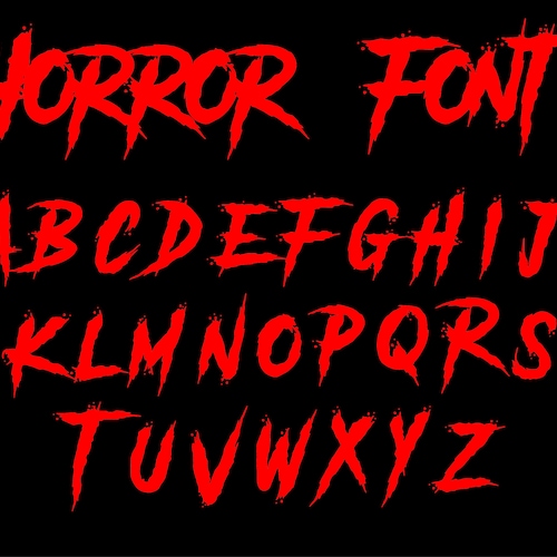 Blood Font Svg Svg Alphabets Letters Horror Movie Font Silhouette Instant Download Alphabet Svg Clipart Font for Cricut Silhouette