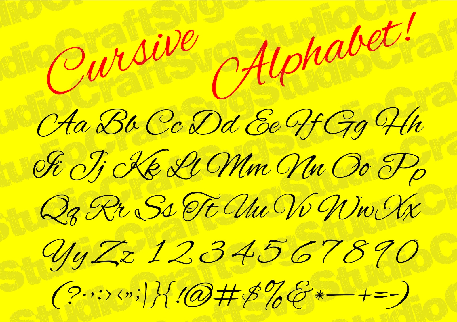 CURSIVE FONT SVG, Cursive Alphabet Svg, Cricut Font, Instant Download ...