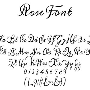 Fonte Rose, fonte Script, fonte cursiva, fonte manuscrita, fonte de caligrafia, moderna, fonte para Cricut, fonte Procreate, fonte Canva, fonte estética.