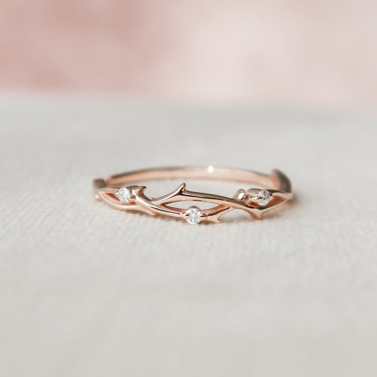 Moissanite engagement rings Valentine Ring 14k Gold Wedding Diamond Ring  ,Diamond Wedding Band, anniverary ring, promise ring, proposed ring -  Wedding & Engagement