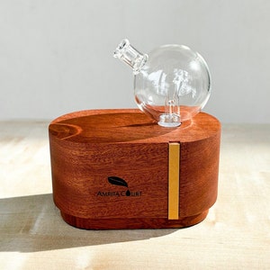 Redwood Mini Orb Aroma Diffuser: Waterless Essential Oil Nebulizer