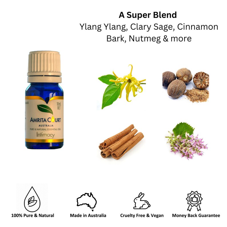 Intimacy Essential Oil Blend Sensual and Euphoric Arouse Female Hormone ...