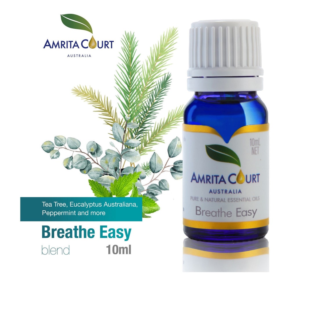 Breathe Easy Essential Oil Blend, Clear Blocked Nose, Hay Fever, Anti