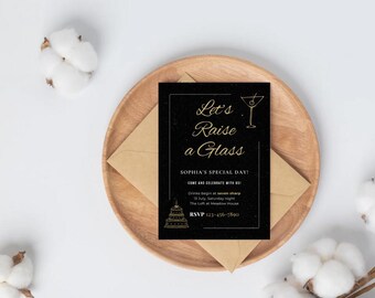 Personalised Adult Party Invitation – Custom Digital File