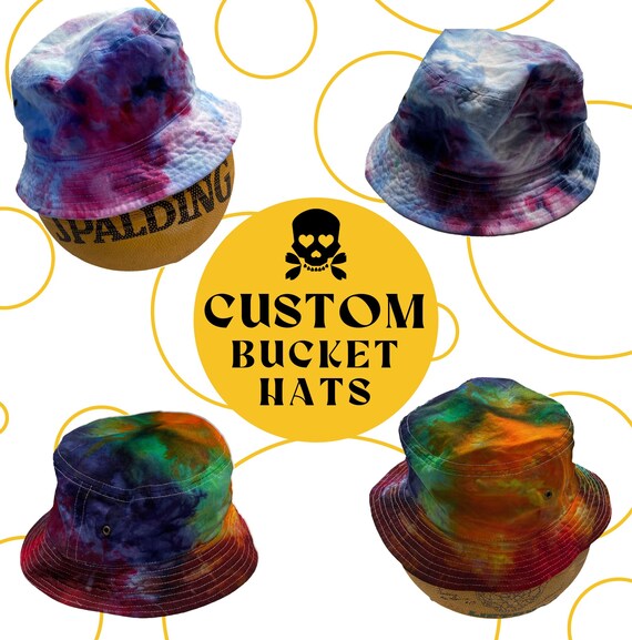 Custom Unisex Ice-dye Bucket Hats - Etsy