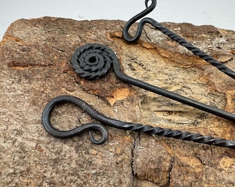Hair pins, 3 designs, Blacksmith Made