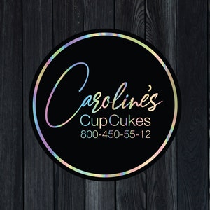 Custom Bulk Holographic Sticker Labels, Waterproof Holographic logo stickers, Custom holo stickers, Holograph vinyl stickers Shape Cut,