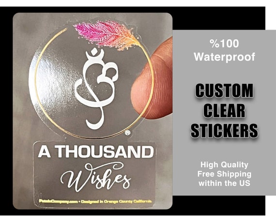 Custom Clear Sticker Printing Bulk Stickers Affordable Price, Full