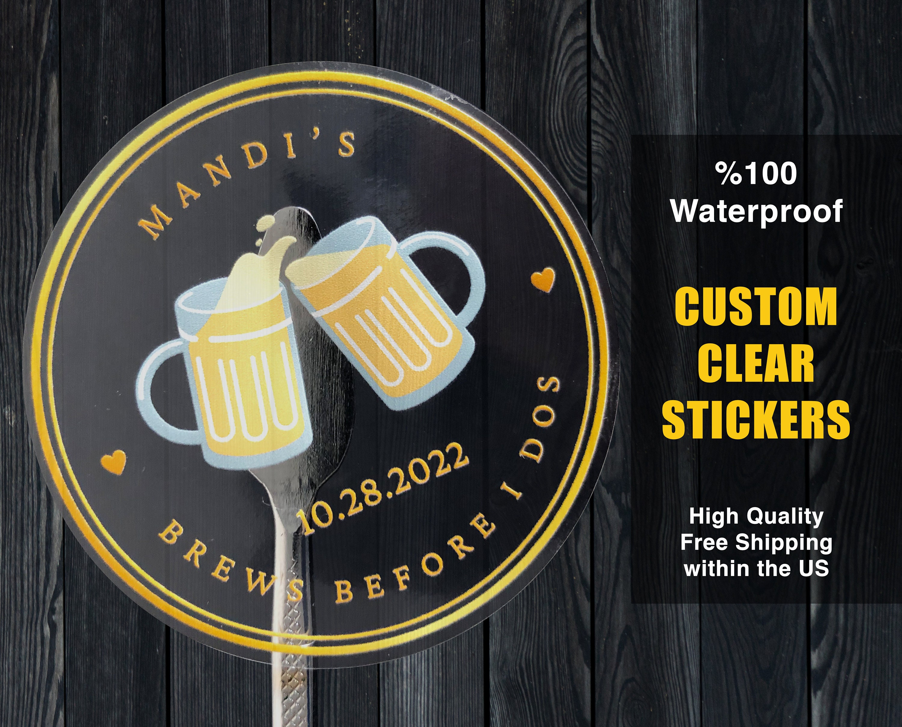 Custom Clear Labels by StickerYou