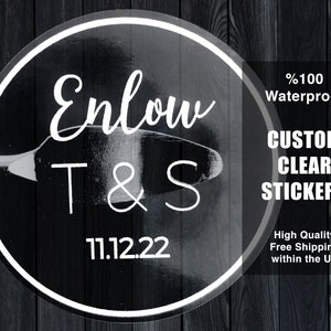 Custom Clear stickers any shape cut and any color, White ink clear stickers, Watercolor Clear labels, Vinyl transparent stickers white ink