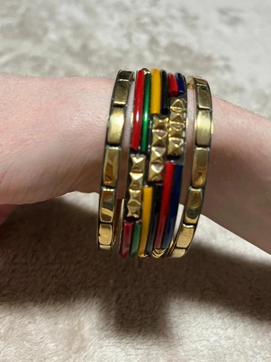 Vintage Bangles Set, Stackable Bracelets, Party Wear, Boho Bangles ...