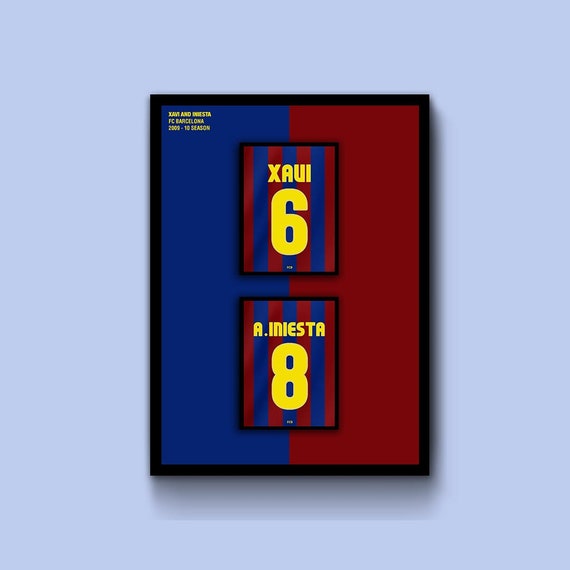 Schuur scheiden bereiden Barcelona Football Shirt Print/poster Personalised Home or - Etsy