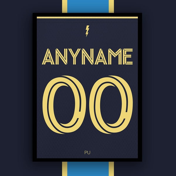 Philadelphia Union - MLS Jersey Print/Poster - Any Name - Any Number - Unframed