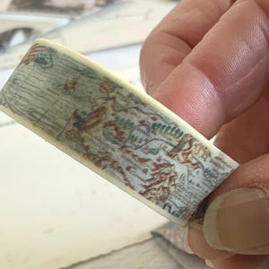 Washi Tape featuring a vintage map with a nautical theme