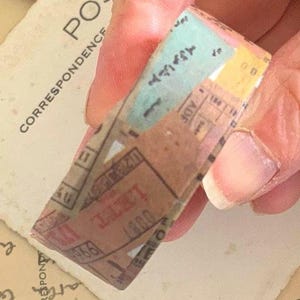 Nastro washi in stile vintage, tema biglietto di viaggio postale, nastro washi retrò, nastro washi con fantasia da 10 m, effimeri vintage, forniture per scrapbooking,