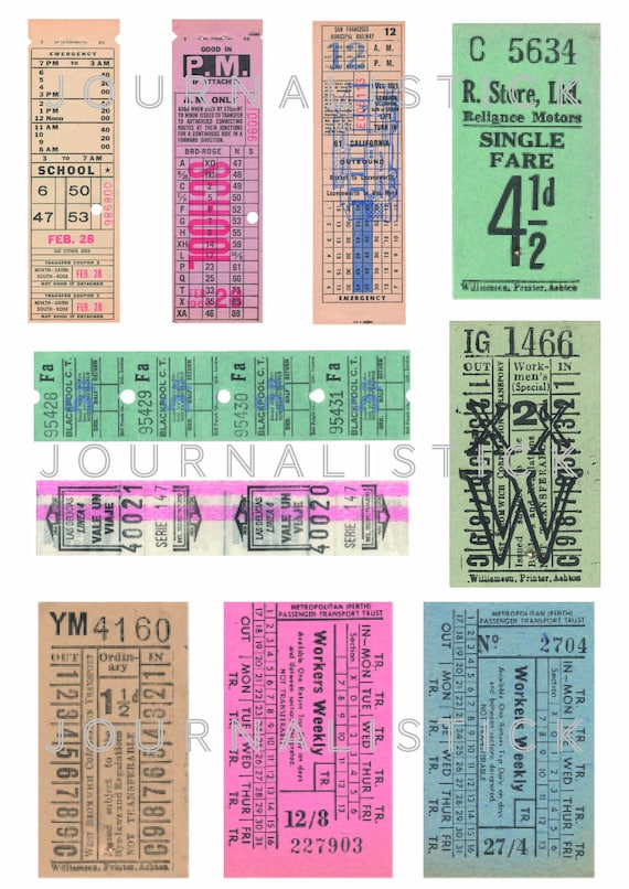 Vintage Travel Tickets