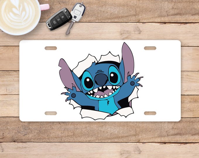 Stitch License Plate