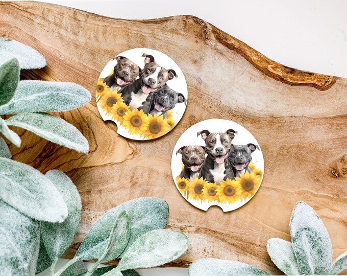 Dog Pit Bull Set of 2