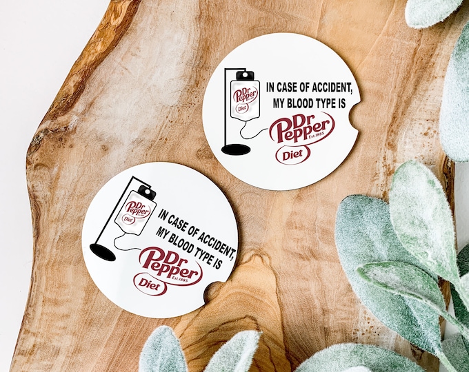 In case of accident Diet DP Coaster Set of 2