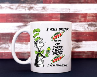 Dr Seuss Mountain Dew Coffee Cup