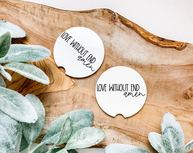It's A Love Without End Amen  Coaster Set of 2