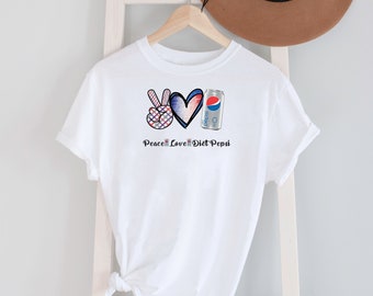 Peace Love Diet Soda Tee Shirt