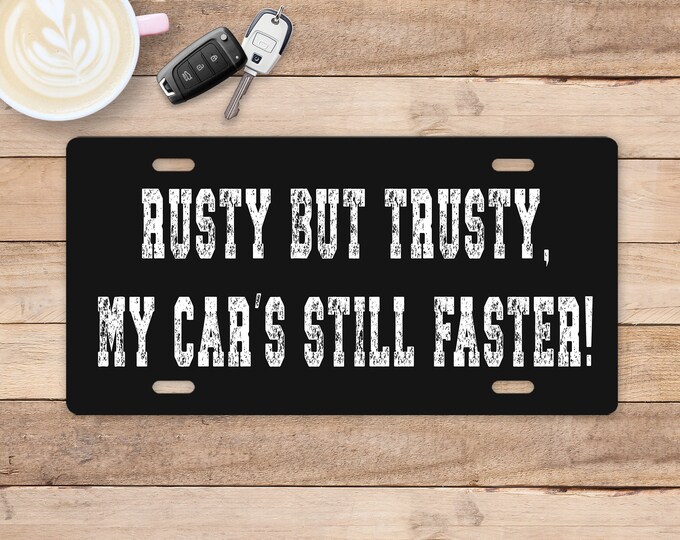 Rusty License Plate
