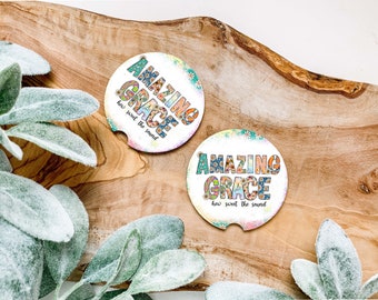 Amazing Grace, Just Pray, Pray, Created for a purpose :Coaster Set of 2/Three Options