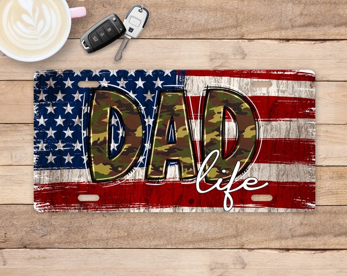 Dad Life License Plate