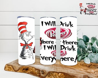 Cat In hat Dp 20 oz or 30 oz Tumbler