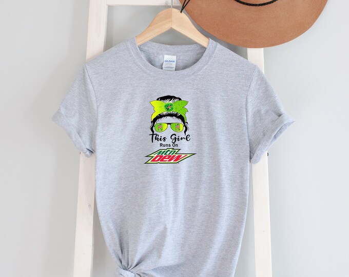 This Girl Runs on MNT Dew Tee Shirt Max