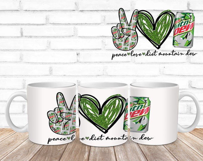 Peace Love Diet  Dew Coffee Cup