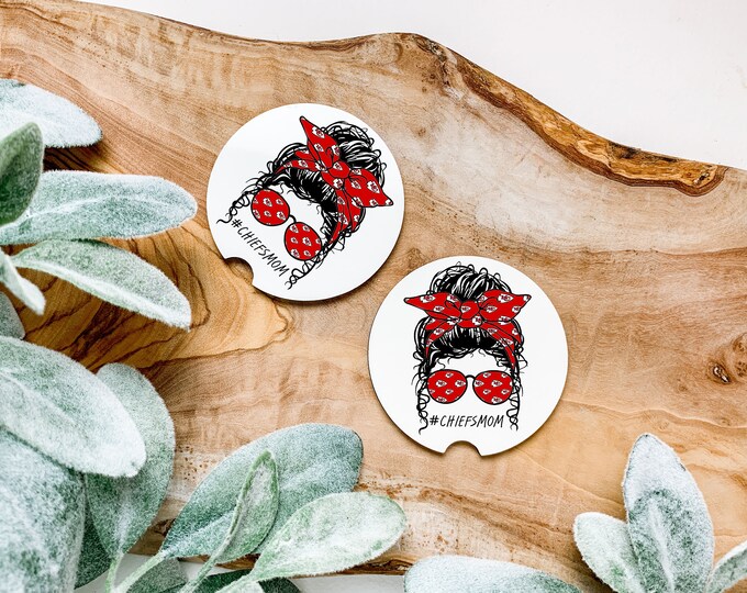 MOM Life K c  Set of 2 Car Coasters