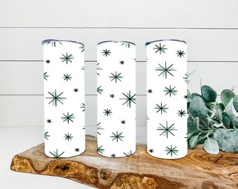 Mid-Centry Modern Stars Design Skinny 20 oz Tumbler