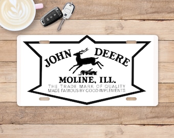 JD Tractor License Plate