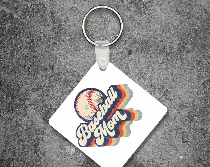 Baseball Mom Keychain