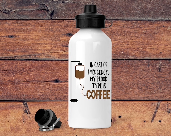 Blood Type Coffee Water Bottle