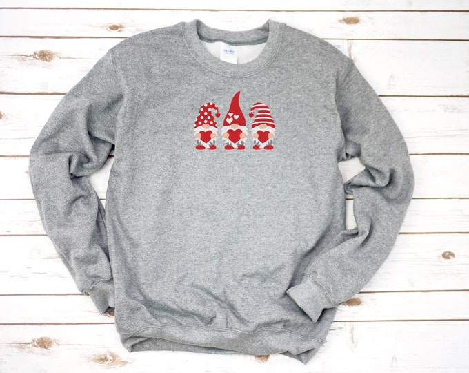 Gnome Love Hoodie or Sweatshirt Color Options