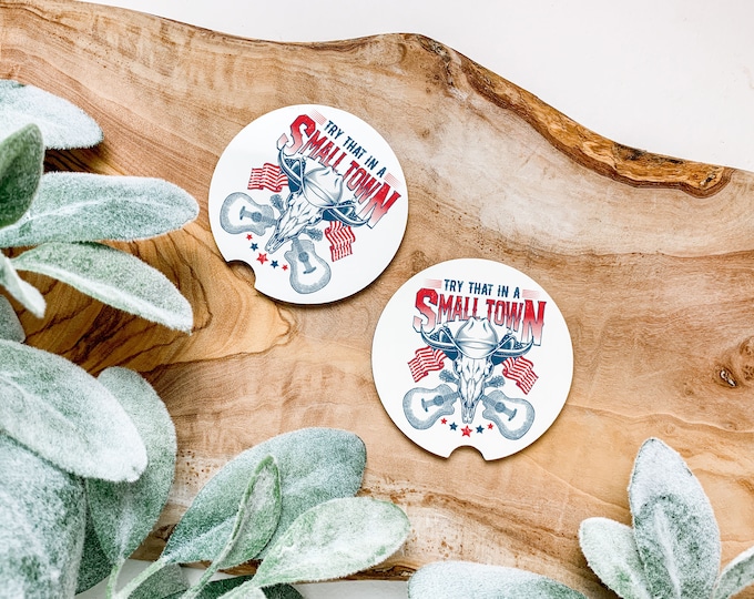 Small Town Coasters Set of 2
