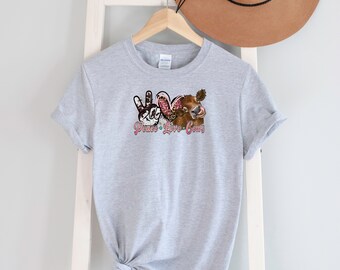 Peace Love Cows Tee Shirt